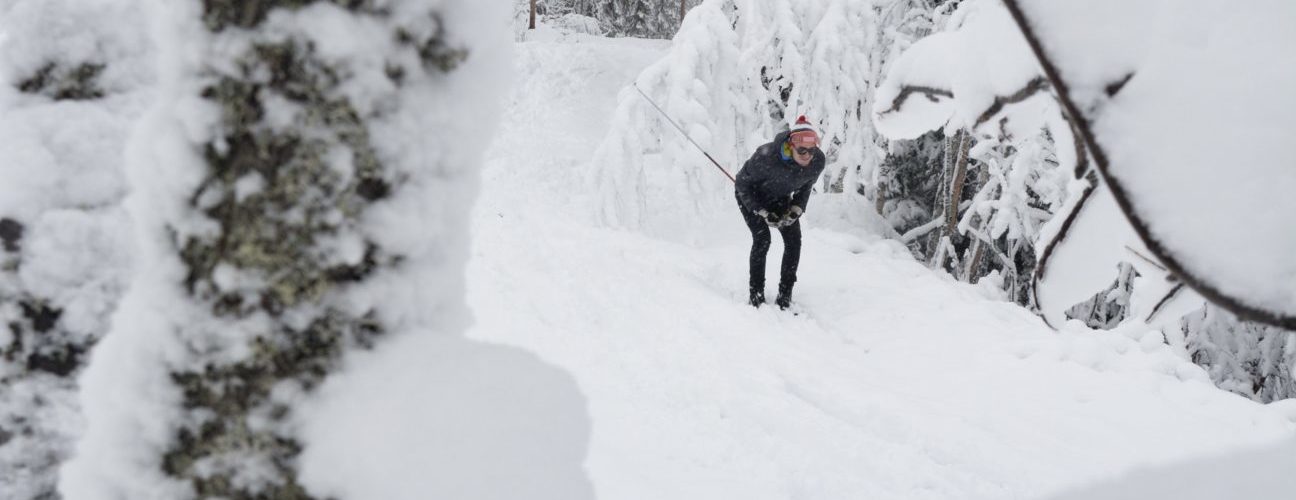 Längdskidåkning i Vemdalen.