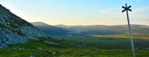 Sommarvy på fjället i Vemdalen.