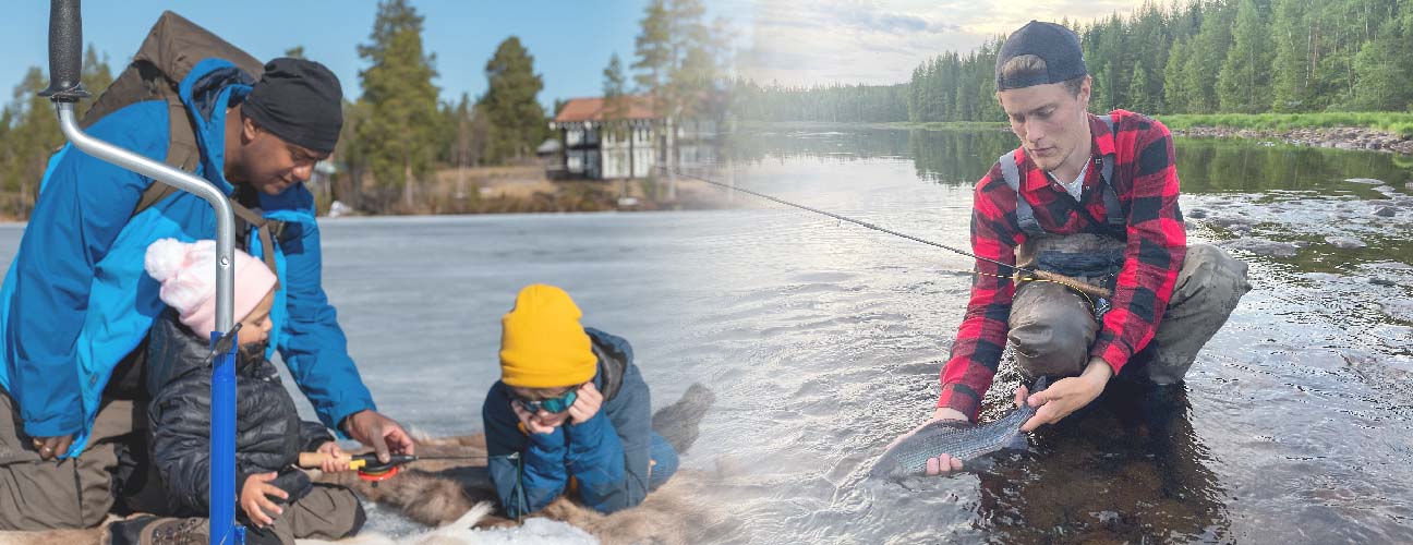 Fiske i Vemdalen sommar och vinter