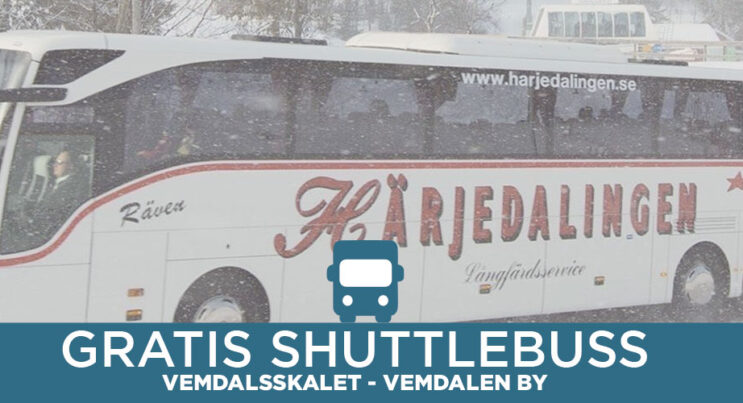 Gratis Shuttlebuss - Vemdalsskalet - Vemdalen by